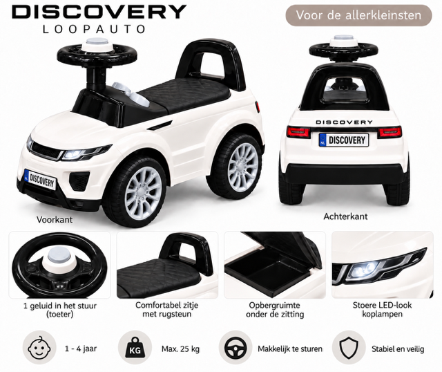 Range Rover Discovery Model Loopauto – Wit