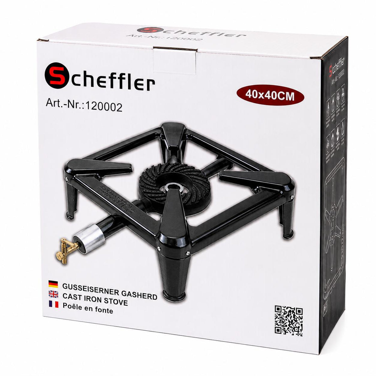 Scheffler Gietijzeren Gasbrander 40 × 40 cm