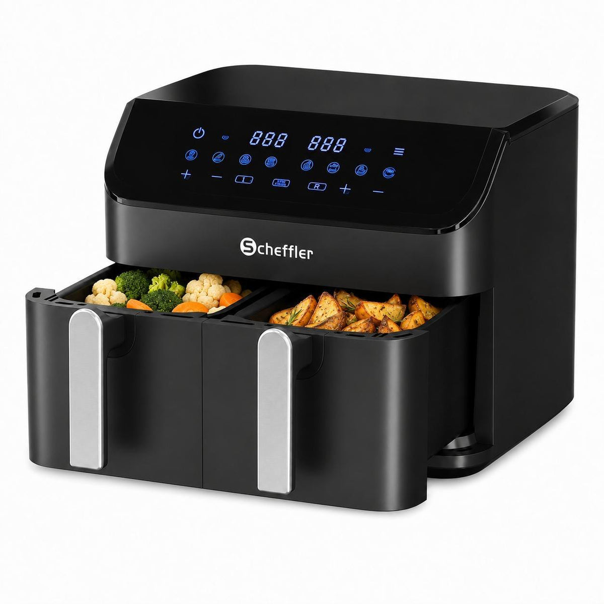 Scheffler XXL Dubbele Airfryer – 9 Liter –