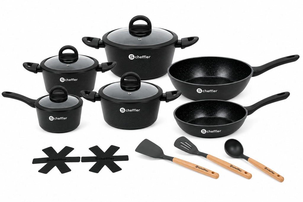 Scheffler 15-delige pannenset – Complete kookset