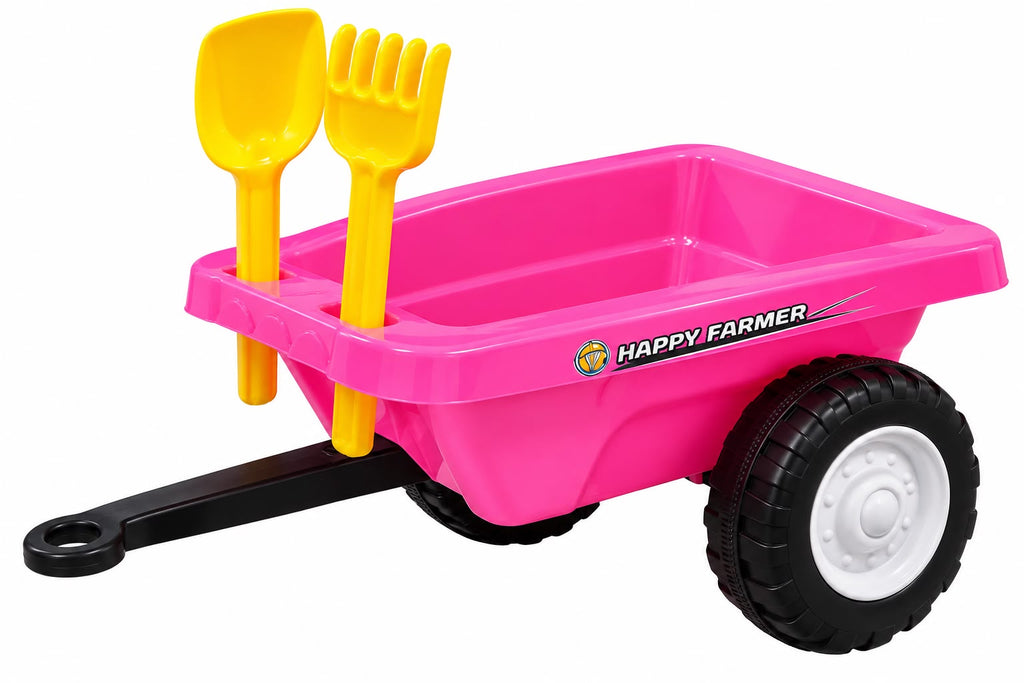 Looptractor met Kar – Roze