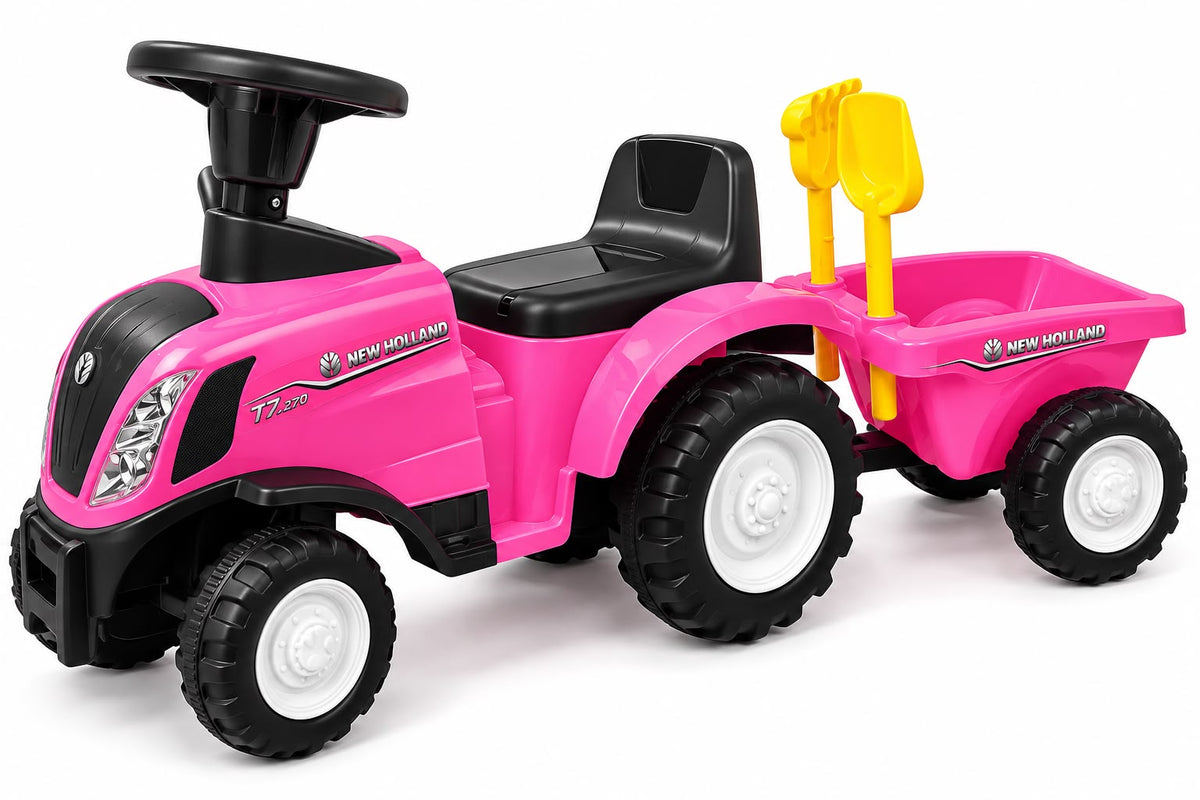 Looptractor met Kar – Roze