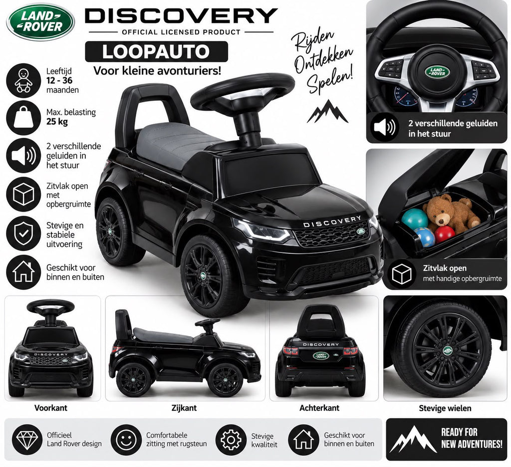 Range Rover Discovery Loopauto – Zwart